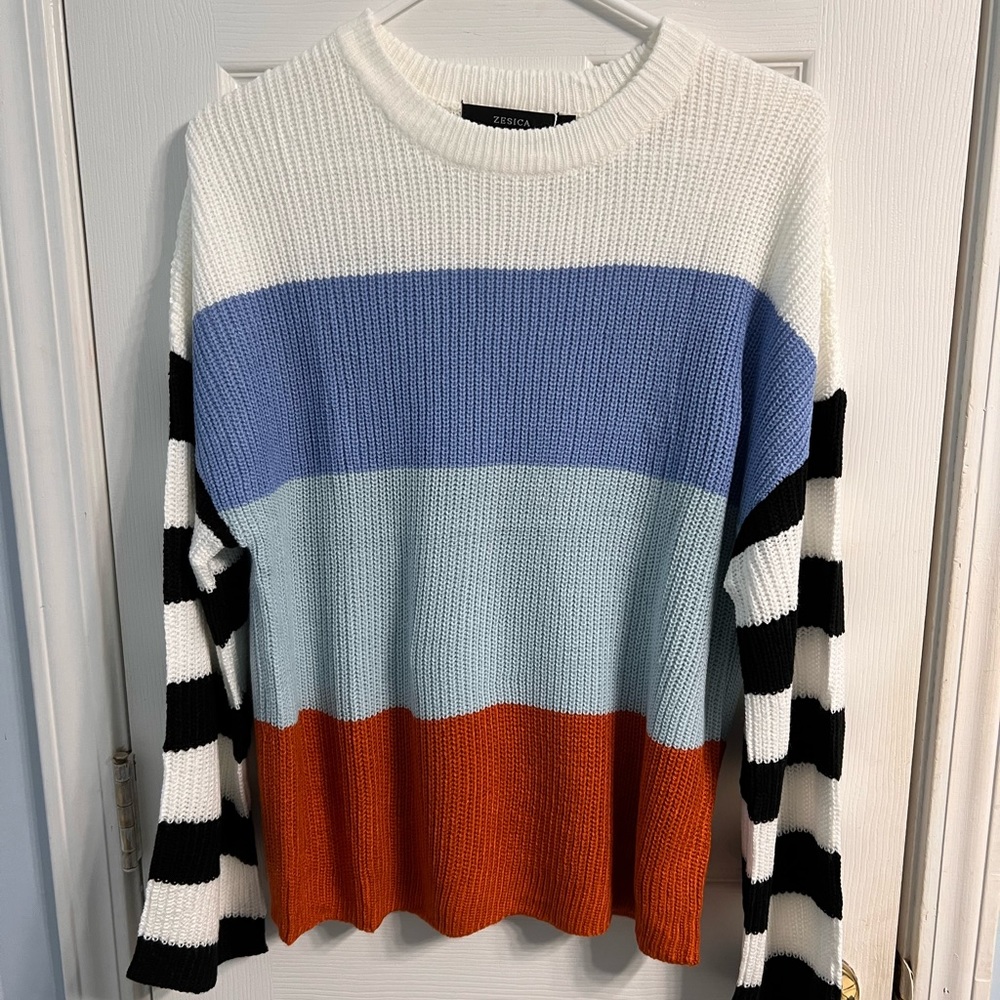 Colorblock sweater
